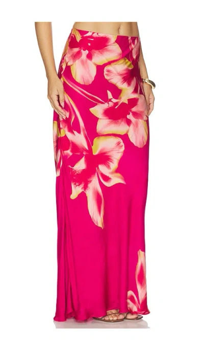 Rococo Sand Maxi Skirt In Red