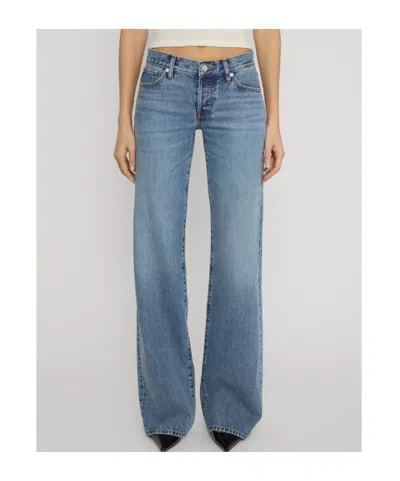 Frame Belt-loop Jeans In Blue