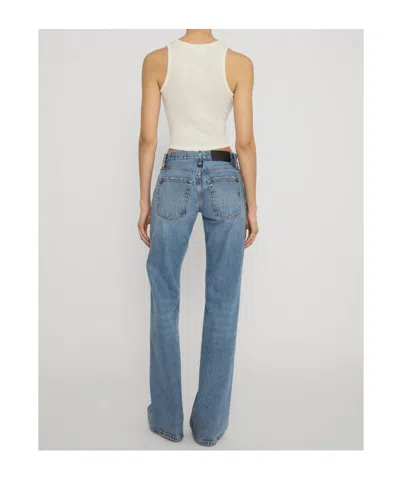 Frame Belt-loop Jeans In Blue