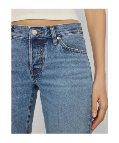 Frame Belt-loop Jeans In Blue