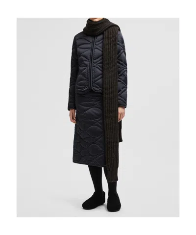 Moncler Pyrope Short Down Jacket In Blue