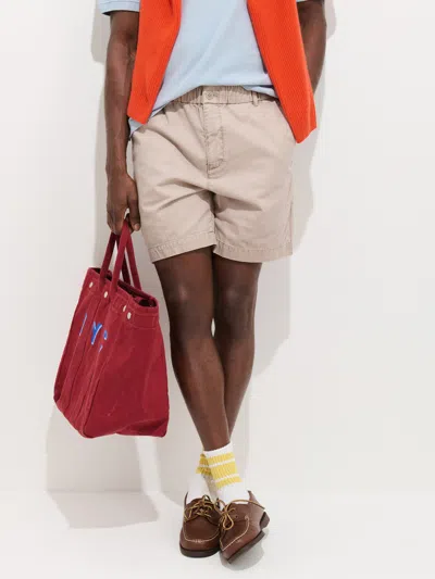 Alex Mill Pull On Short In Cotton Herringbone In Multi