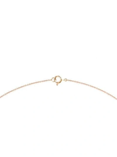 Shop Rosa De La Cruz 18kt Rose Gold And Brown Diamond Lips Necklace - Metallic