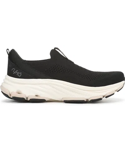 Ryka Devotion Max Knit Slipon Sneaker In Black
