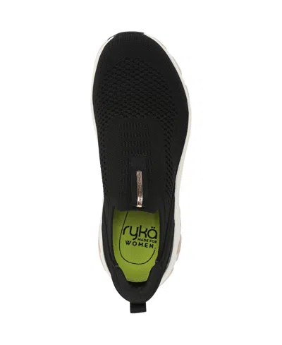 Ryka Devotion Max Knit Slipon Sneaker In Black