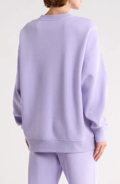 Billabong Surfside Oversized Graphic Sweatshirt In Purple