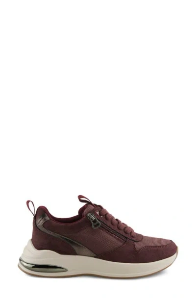 Patrizia By Spring Step Ursa Platform Sneaker In Bordeaux
