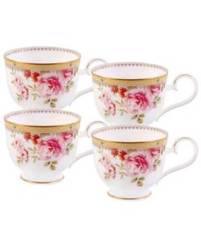 Noritake Hertford Dinnerware Collection In White Pink