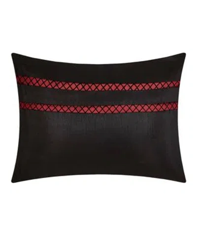 Stratford Park Corell Black 7 Pc. Comforter Sets In Black,red
