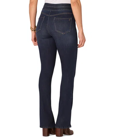 Democracy Petite "ab"solution Pull-on High-rise Bootcut Jeans In Indigo