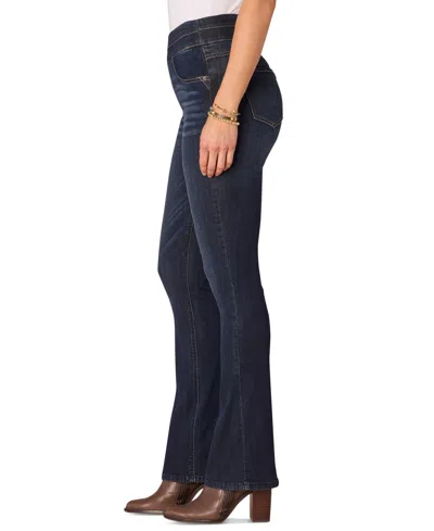 Democracy Petite "ab"solution Pull-on High-rise Bootcut Jeans In Indigo