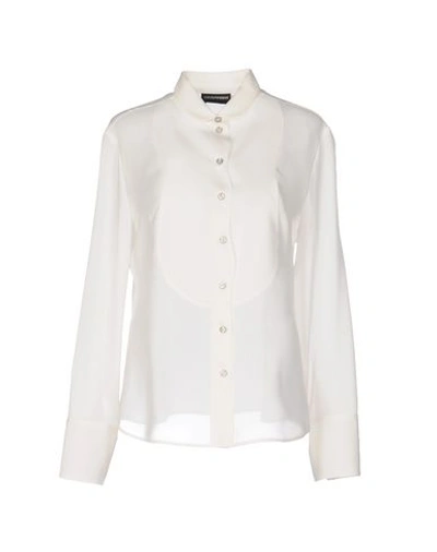 Emporio Armani Shirts In Ivory