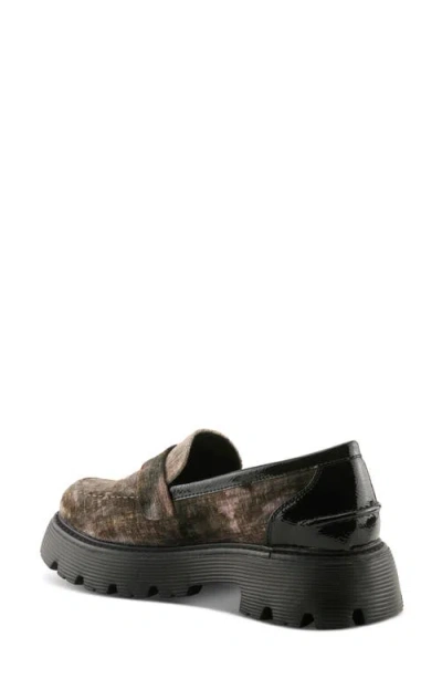 Patrizia By Spring Step Morhua Platform Loafer In Olive Multi