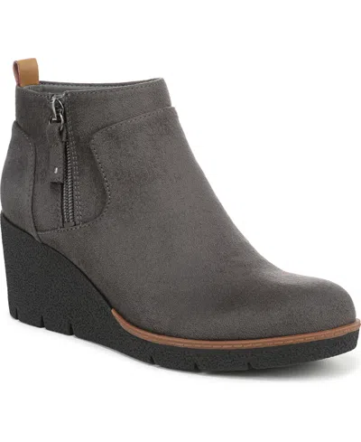 Dr. Scholl's Bianca Zip Short Boots In Gray