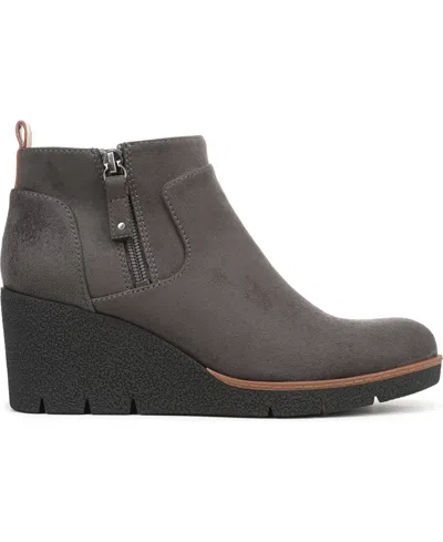 Dr. Scholl's Bianca Zip Short Boots In Gray