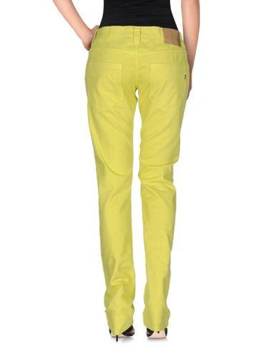 Shop Dondup Denim Pants In Acid Green