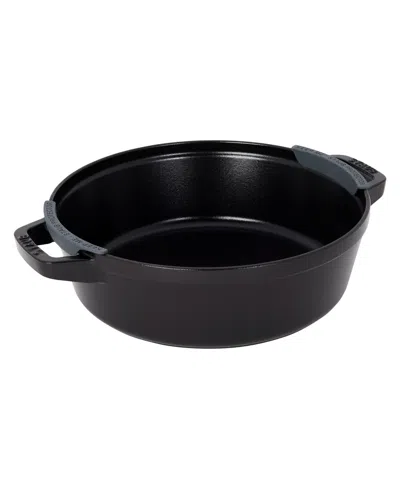 Staub Cast Iron 4-piece Stackable Set In Black