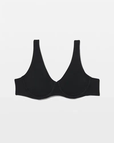 Soma Modern Cotton Unlined Perfect Coverage T-shirt Bra In Black
