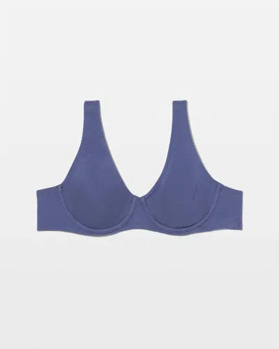 Soma Modern Cotton Unlined Perfect Coverage T-shirt Bra In Washed Indigo