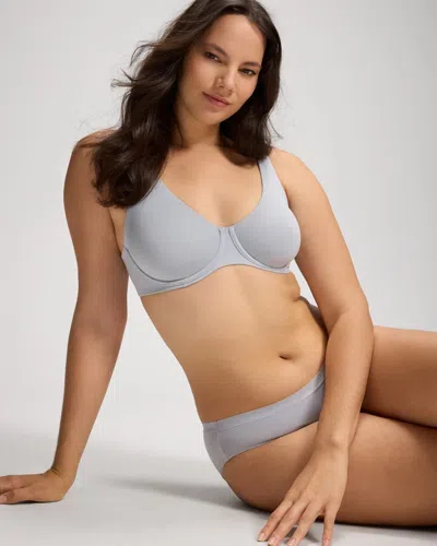 Soma Modern Cotton Unlined Perfect Coverage T-shirt Bra In Misty Sky