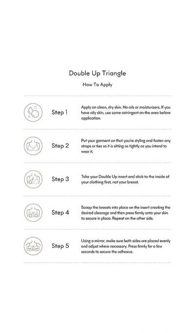 Nood Double Up Triangle Inserts In Buff