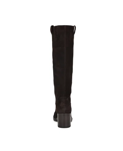 Nine West Hecee Boot In Brown Suede