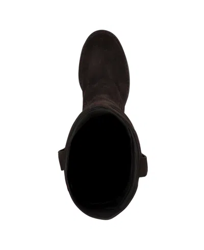 Nine West Hecee Boot In Brown Suede