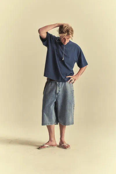 Elwood Oversized Core Tee In Blue