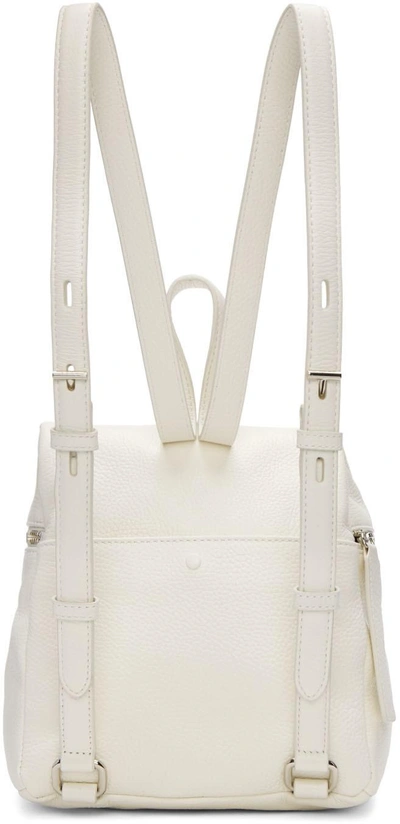Shop Kara Off-white Small Leather Backpack