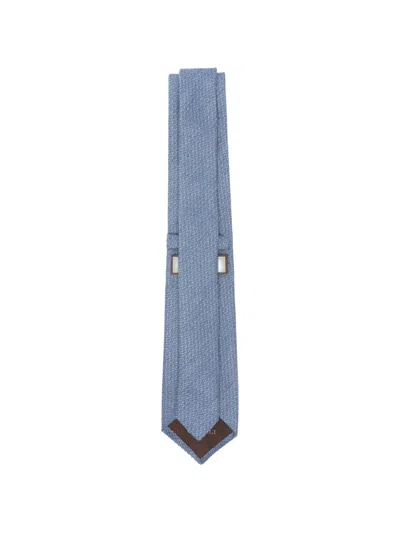 Canali Silk Tie In Blue