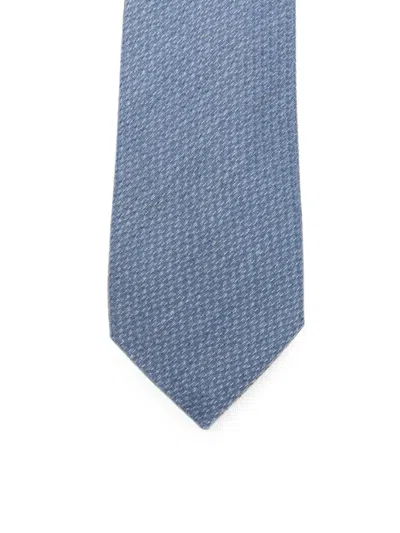 Canali Silk Tie In Blue