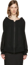 ANN DEMEULEMEESTER Black Oversized Milana Bomber Jacket