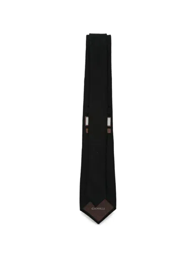 Canali Wool Tie In White