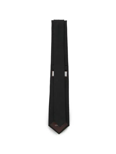 Canali Wool Tie In White
