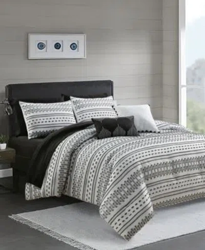Macy's Macys Chaplin 9 Pc. Comforter Sets In Black,white