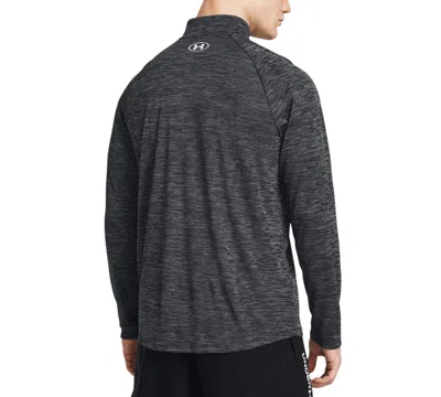 Under Armour Men's Ua Tech Space-dyed 1/2-zip Performance Sweatshirt In Gray