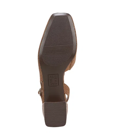Naturalizer Jayla Mid-heel Square Toe Slingback Pumps In Brown