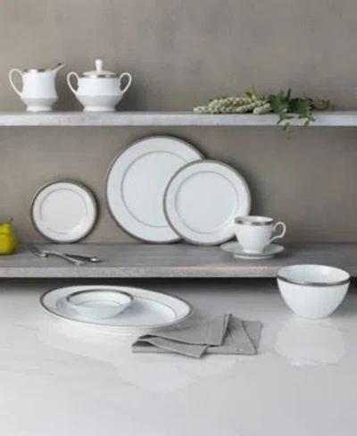 Noritake Charlotta Platinum Dinnerware Collection In Platinum
