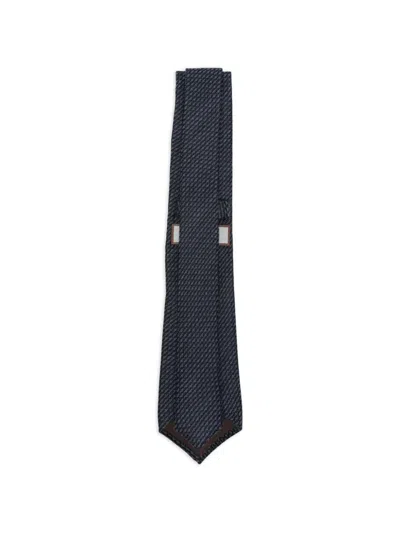 Canali Micro-patterned Tie In Blue