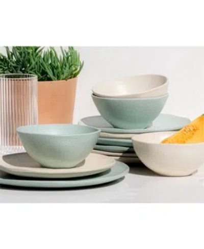 Abode Homewares Wheat Polypropylene Dinnerware Collection In Blue
