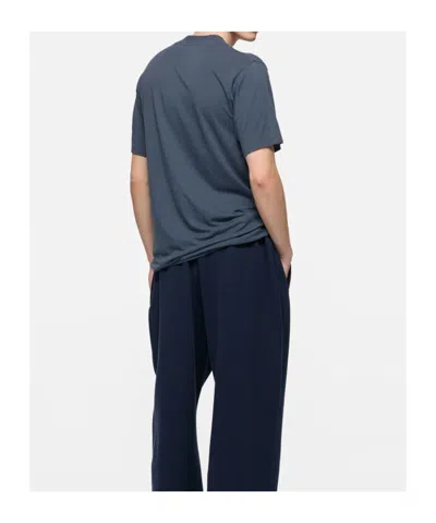 Acne Studios Graphic T-shirt In Blue