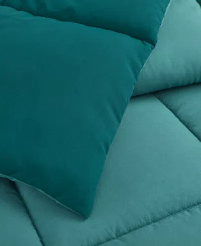 Arch Studio Microfiber Down Alternative Comforter, Full/queen In Ocean