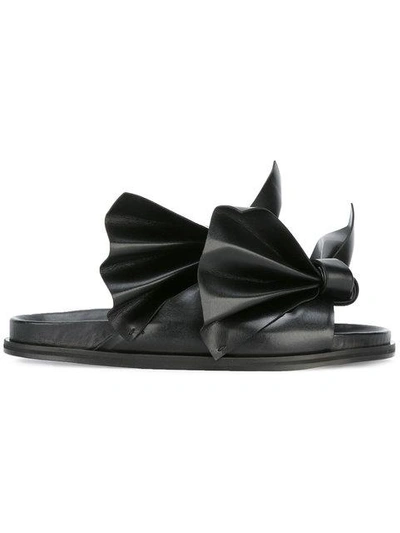 Shop Cedric Charlier Bow Detail Sandals