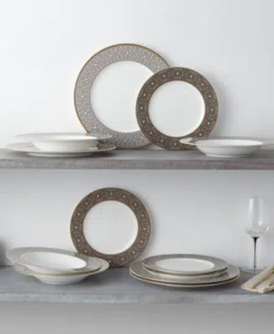 Noritake Infinity Dinnerware Collection In Green Platinum