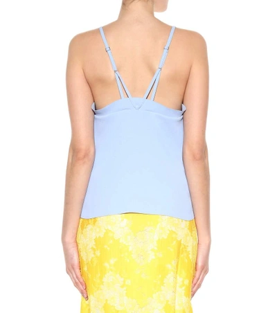 Shop Carven Crêpe Top In Laly Llue