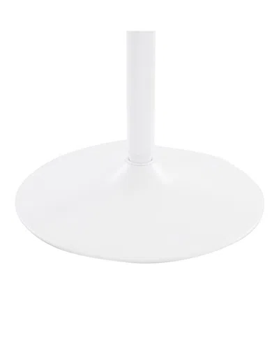 Lumisource Dakota Industrial Dining Table In White