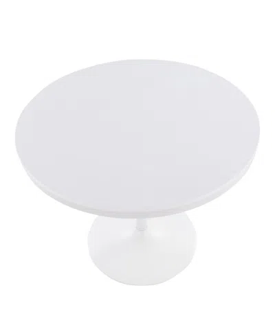 Lumisource Dakota Industrial Dining Table In White