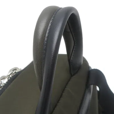 Pre-owned Prada Khaki Nylon Leather Backpack ()