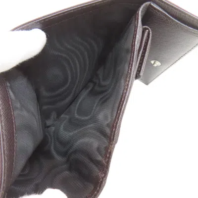 Pre-owned Prada Dark Brown Nylon Wallet (bi-fold) ()