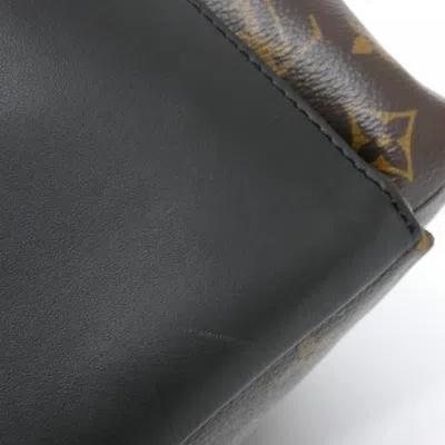 Pre-owned Louis Vuitton Monogram Macassar Marron Coated Canvas Backpack ()